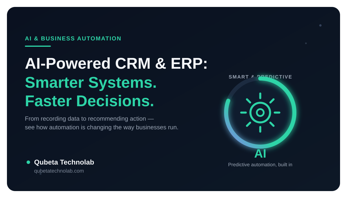 AI-Powered CRM & ERP: How Smart Automation Is Changing the Way Businesses Run